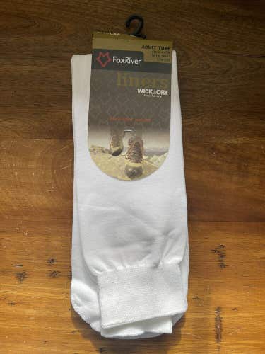 NEW Fox River WICK DRY STA-DRI Under Sock Mid Calf LINER TUBE One Pair Made USA