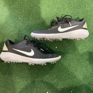 Black Used Men's Size 9.0 Nike React Vapor 2 Golf Shoes