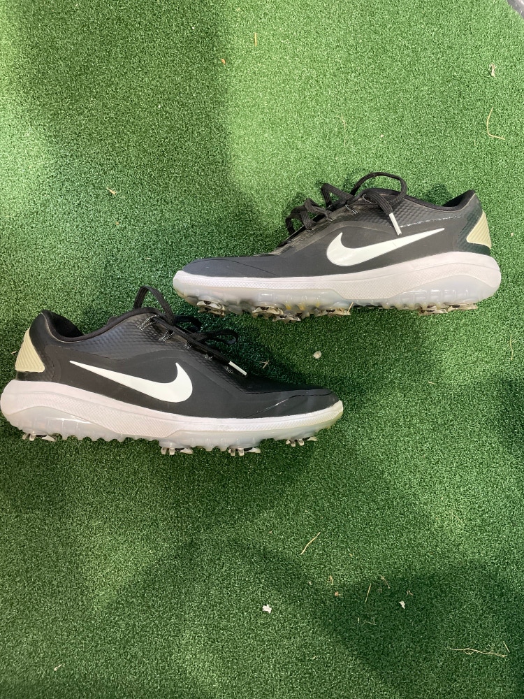 Black Used Men's Size 9.0 Nike React Vapor 2 Golf Shoes