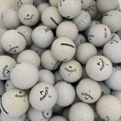5 Dozen White Callaway Supersoft AAA Used Golf Balls