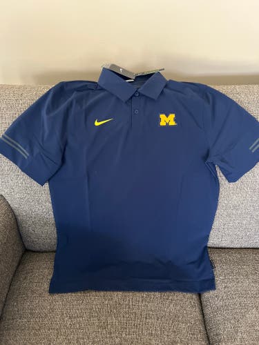 New Michigan Team Issued Nike Polo Tags On