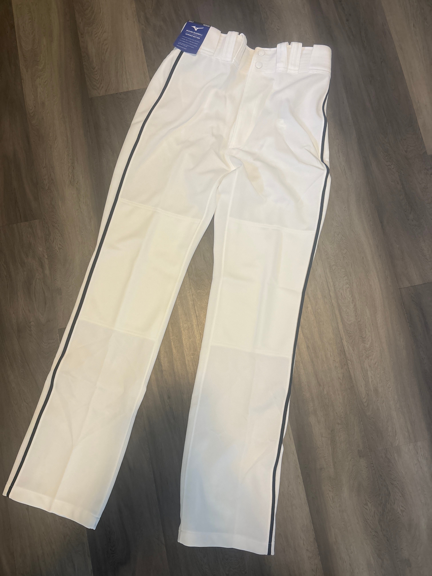 White Adult Men's New Medium Mizuno Game Pants
