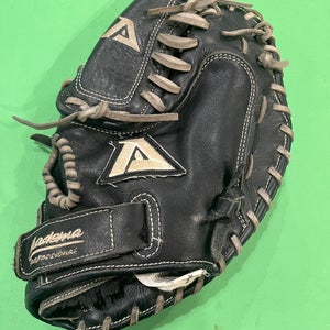 Used Akadema 'Praying Mantis' Right Hand Throw Catcher's Softball Glove 34"