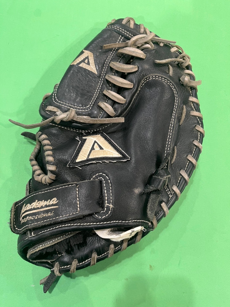 Used Akadema 'Praying Mantis' Right Hand Throw Catcher's Softball Glove 34"
