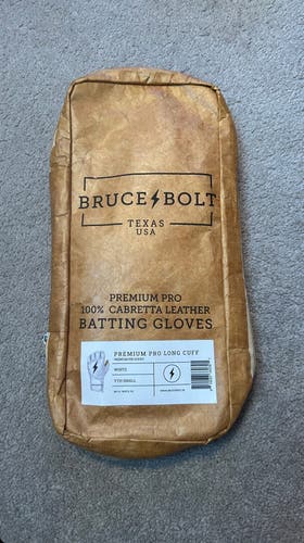 White Youth Small Long Cuff Bruce Bolts