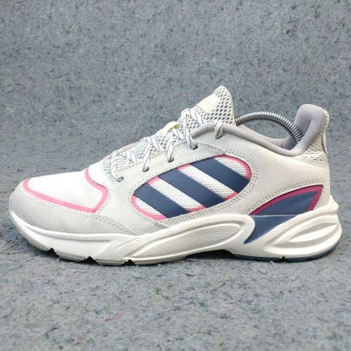 Adidas 90s Valasion Womens 10 Running Shoes Pink Gray EE9907 Sneakers