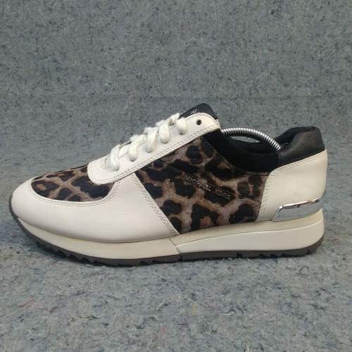 Michael Kors Allie Trainer Womens 9 Shoes Leopard Sneakers Cheetah Animal Print