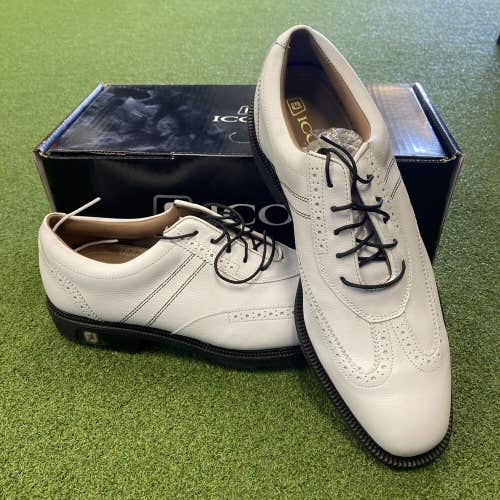 Footjoy Icon White Golf Shoes Men’s 10.5 Medium
