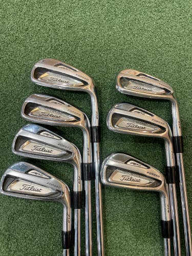 Used Men's Titleist 714 Forged AP2 Right Handed Clubs Stiff Flex 7 Pieces