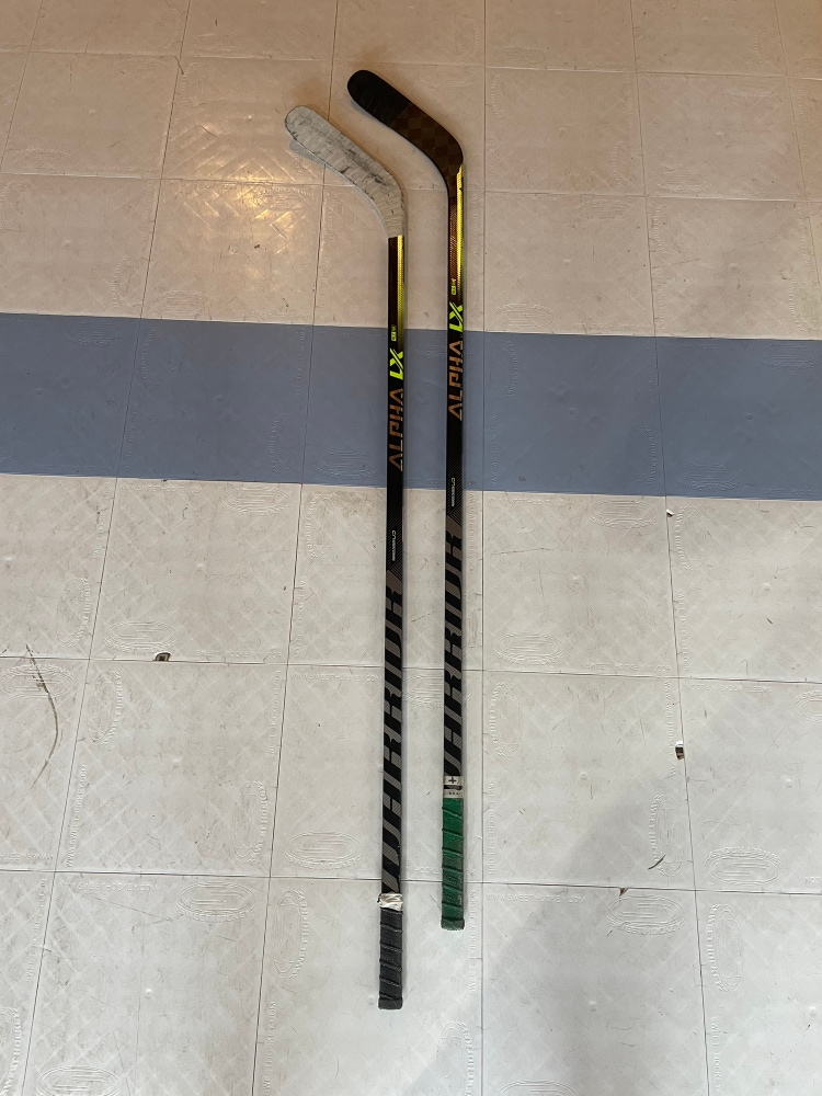2 pack left handed warrior LX pro hockey stick w88 63 flex