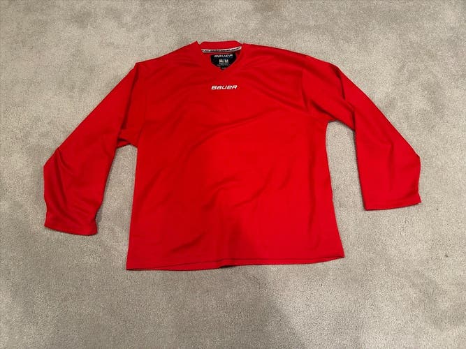 Red Used Medium Men's Bauer Jersey