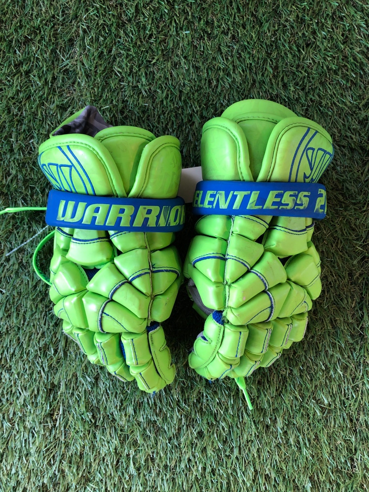 Used Warrior MD4 Macdaddy Lacrosse Gloves 12"