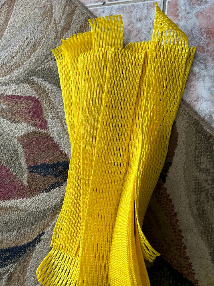 Yellow lacrosse mesh lax