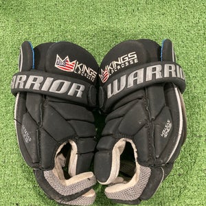 Black Used Warrior Evo Lacrosse Gloves Small