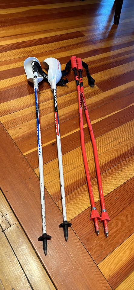 95 CM race Ski Poles with hand guards and 105CMGS, race poles