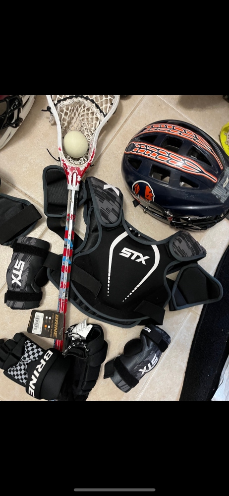 Youth lacrosse equipment! Meets NOCSAE standards