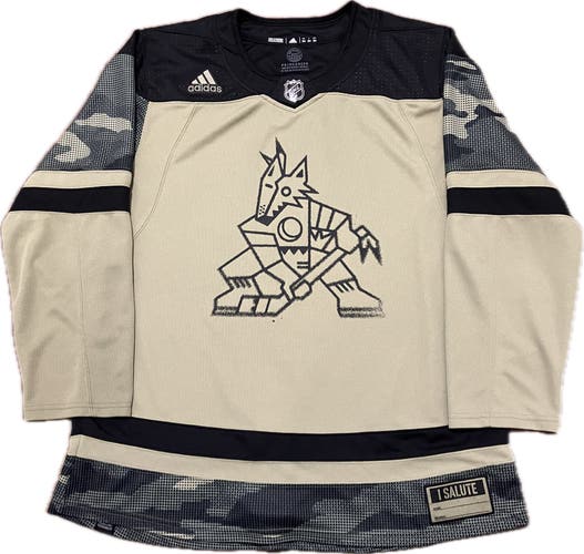 Arizona Coyotes Camo Military Appreciation Adidas NHL Hockey Jersey Size 54