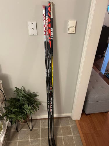 4 STICK DEAL! RH P28 Vapor Hyperlite, 2XPro, & CCM Tacks AS2Pro Hockey Stick Bundle
