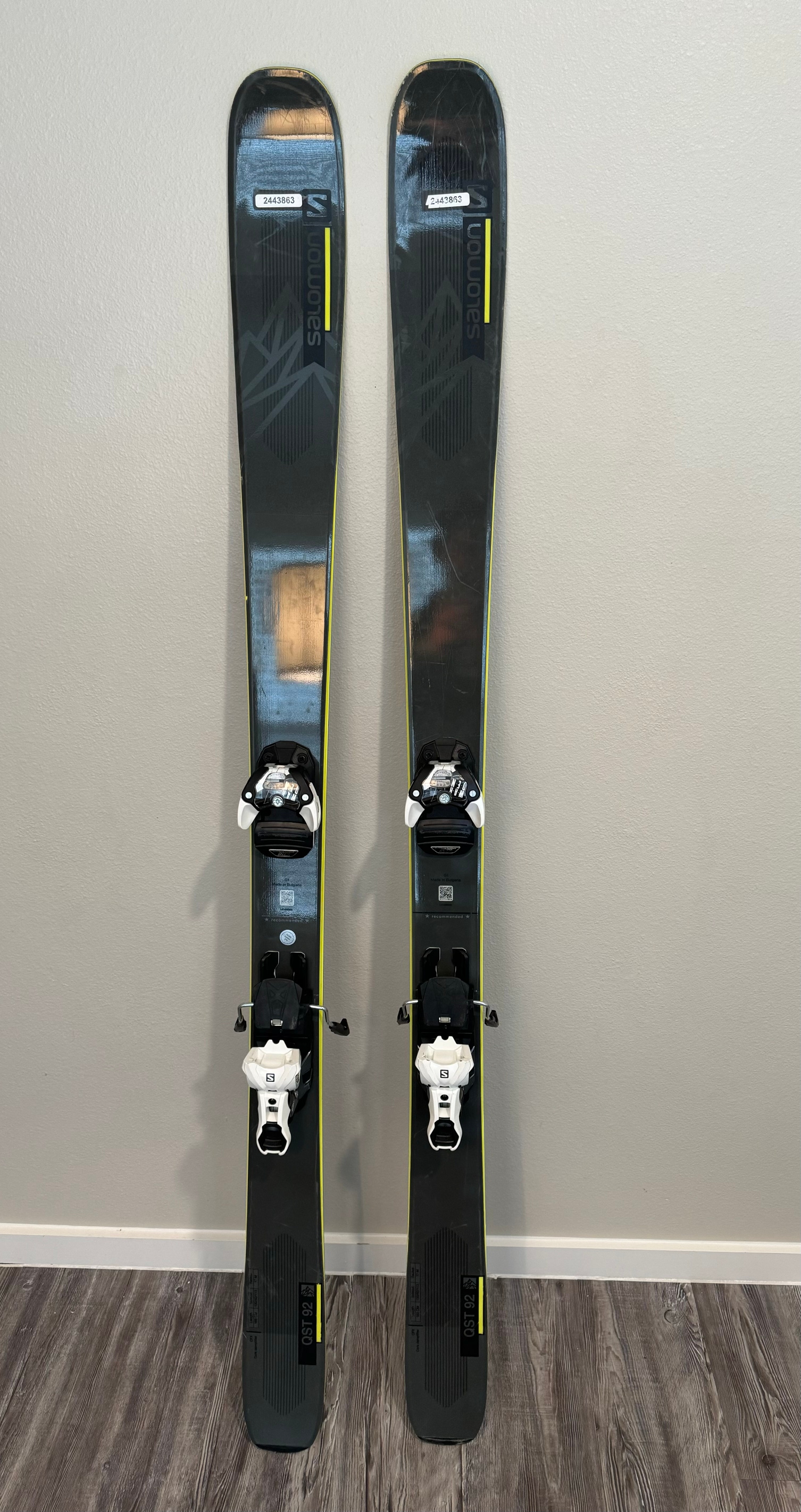 Salomon QST 92, 169 cm Skis, Warden 13 Bindings