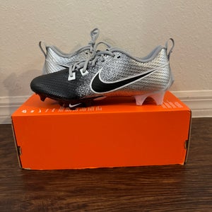 Nike Vapor Edge Speed 360 2 Silver/Black Football Cleats Size 10 DA5455-003