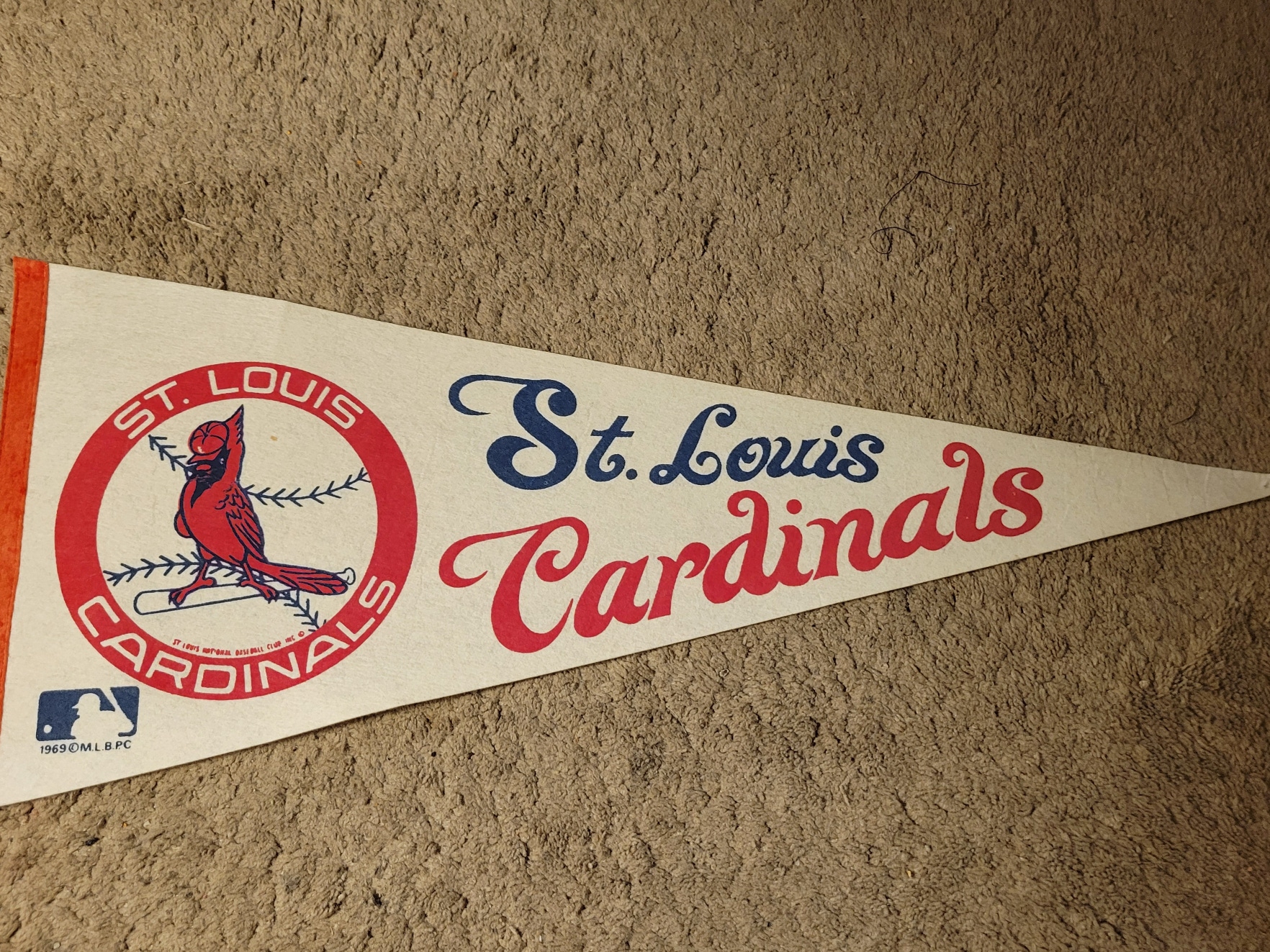 Vintage 1969 St. Louis Cardinals MLB Souvenir Pennant