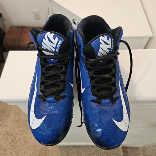 Nike Blue Used Men's Size 10.5 (Women's 11.5) Molded Cleats Cleats