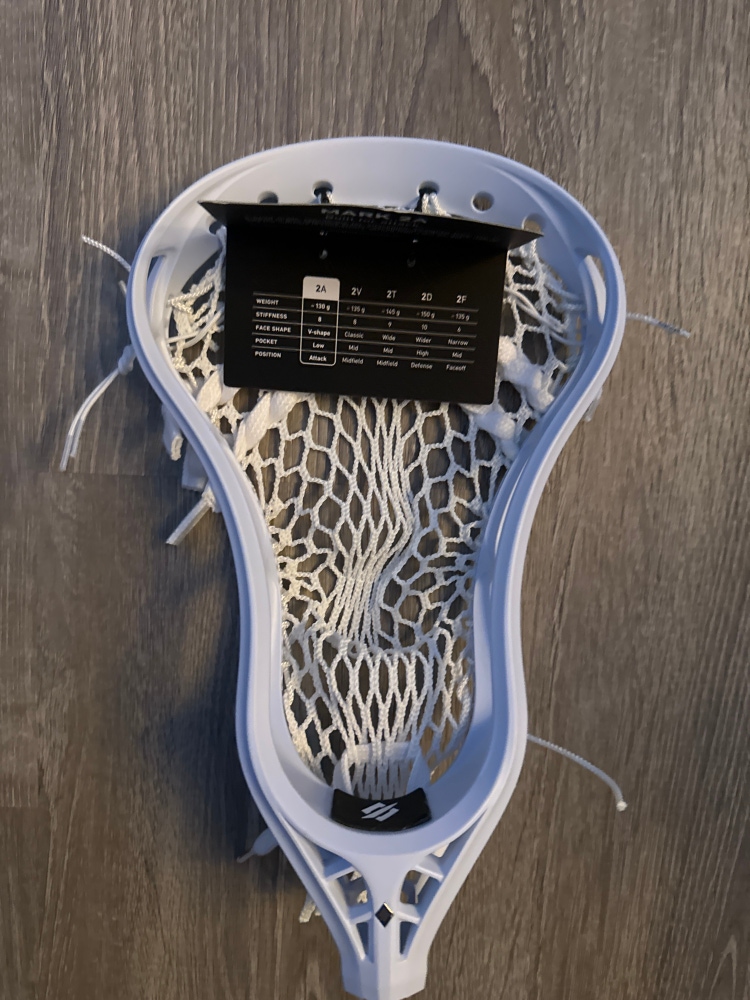 New Attack & Midfield Strung Mark 2A Head White  With 4s Mesh