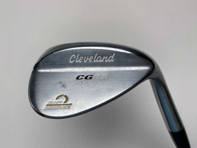 Cleveland CG15 Satin Chrome Gap Wedge 52* 10 Bounce Wedge Steel Mens RH