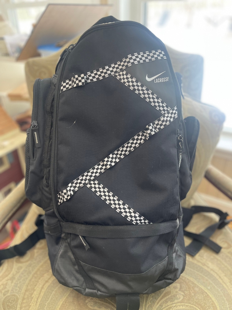 Nike Face-Off Game Day Large Lacrosse Backpack Bag Black