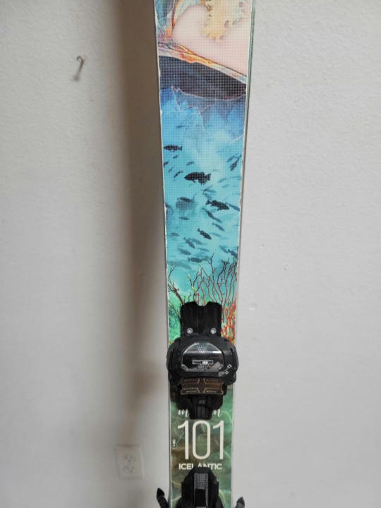 Used Icelantic Maiden 101 169 Cm Men's Downhill Ski Combo