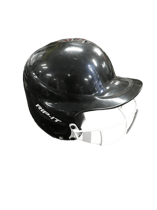Used Rip-it Black White Helmet Md Baseball And Softball Helmets