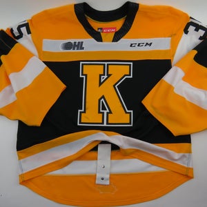 CCM Kingston Frontenacs OHL CHL Pro Stock Game Worn Used Hockey Jersey 58 GOALIE Bonello