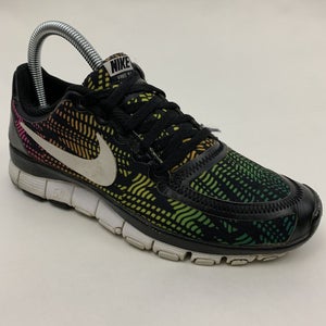 Nike Free 5.0 V4 Trainers Women's Running Shoes Sz 6.5 Black-Multi 511281-065