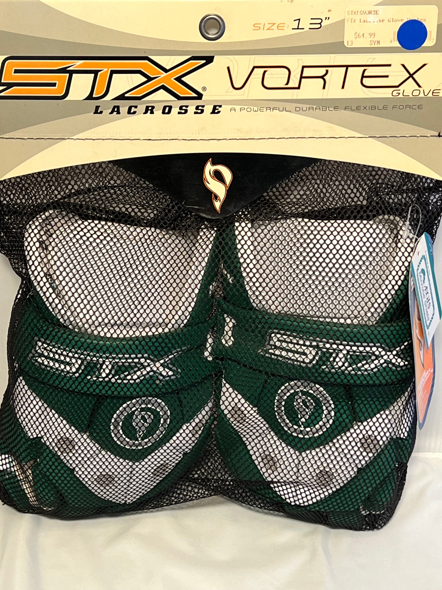New STX Vortec Lacrosse Gloves 13"