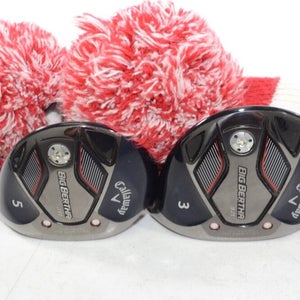 Callaway Big Bertha B21 3 and 5 Fairway Wood Set RH Senior Flex Graphite #170536