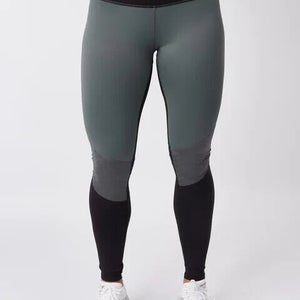 Rabbit Womens Mighty RW128-15 Size XS Black Gray Athletic Tights NWT