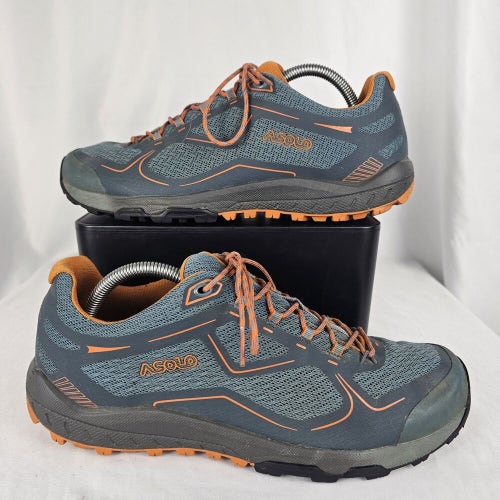 Asolo Flyer Grey Orange Breathable Mixed Trail Light Hiking Casual Shoes Men 8.5