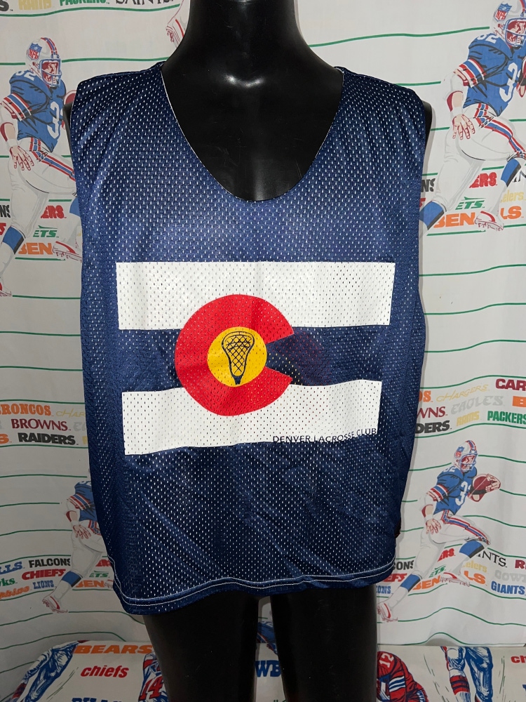 Denver Lacrosse Club DLC Colorado Flag Reversible Pinnie #1 XL
