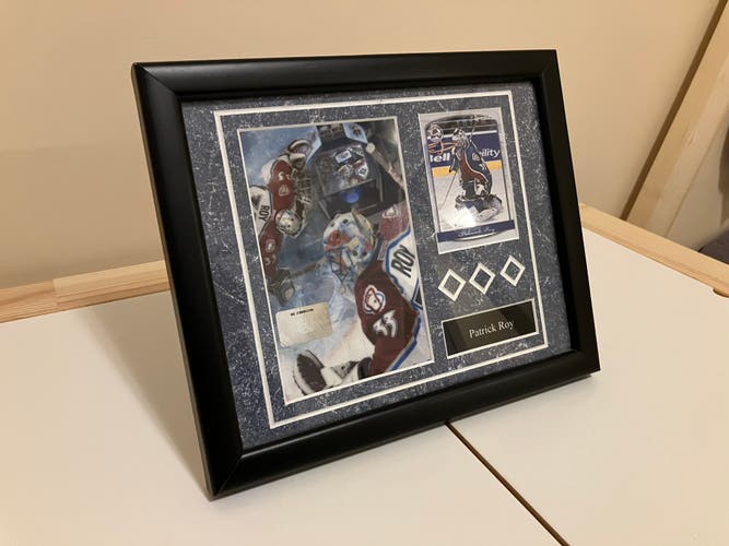 9” X 9.5” Patrick Roy Card And Picture Frame - Colorado Avalanche