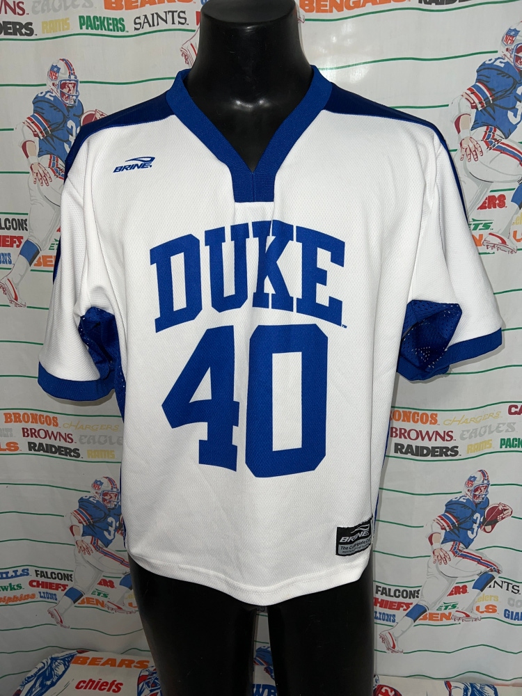 Duke University Blue Devils Brine Jersey #40 Large Matt Danowski