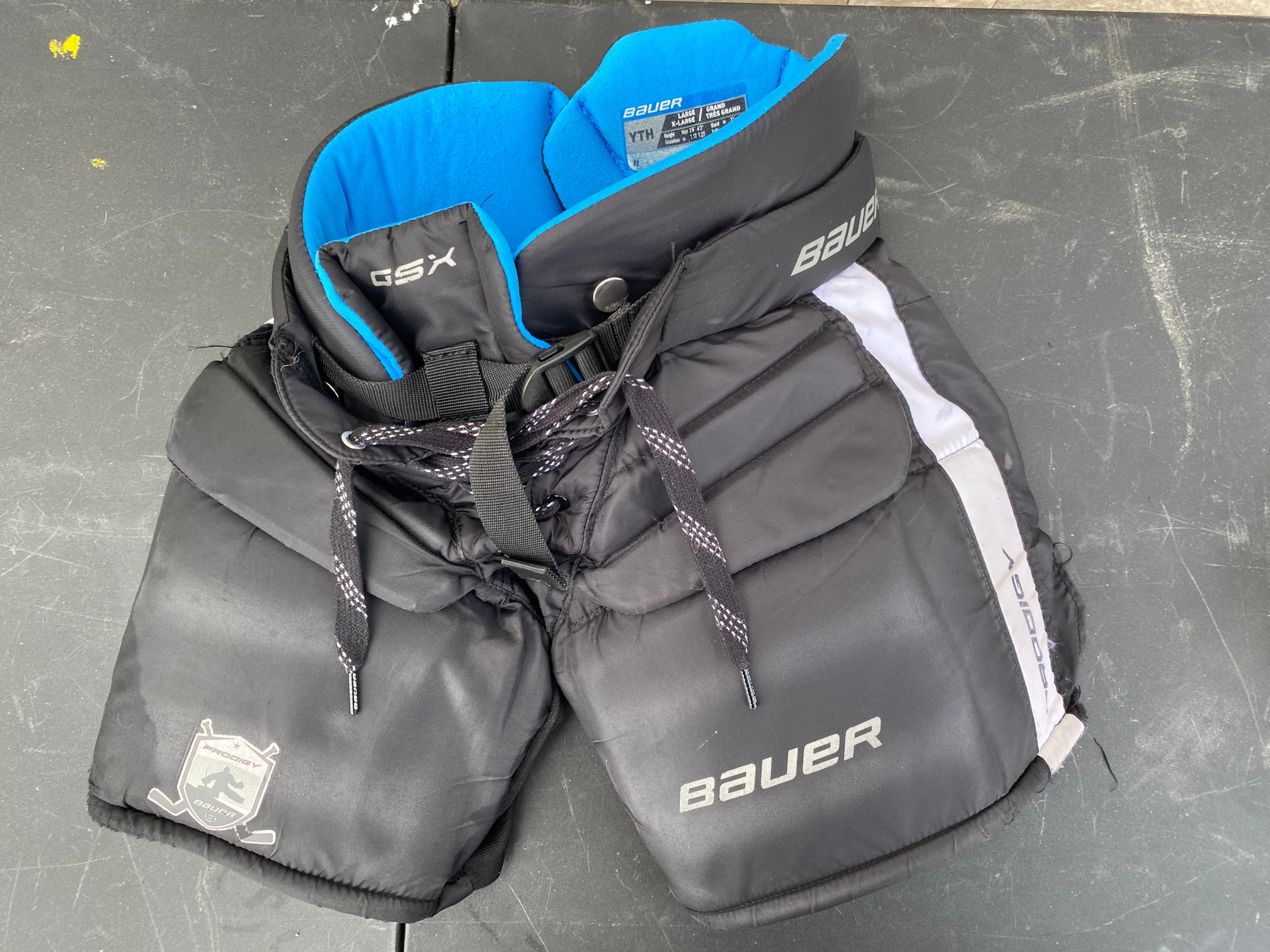 A1-1 Youth Used Large/ XL Bauer Prodigy GSX Goalie Pants Retail