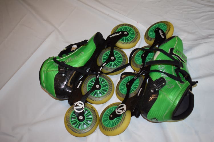 Vanilla 7000 Series  Inline Skates, 12.4"/195mm, Green/Black, Size 6