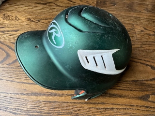 Rawlings Green/white CFBH1 6 1/2 - 7 1/2 Baseball and Softball Batting Helmet