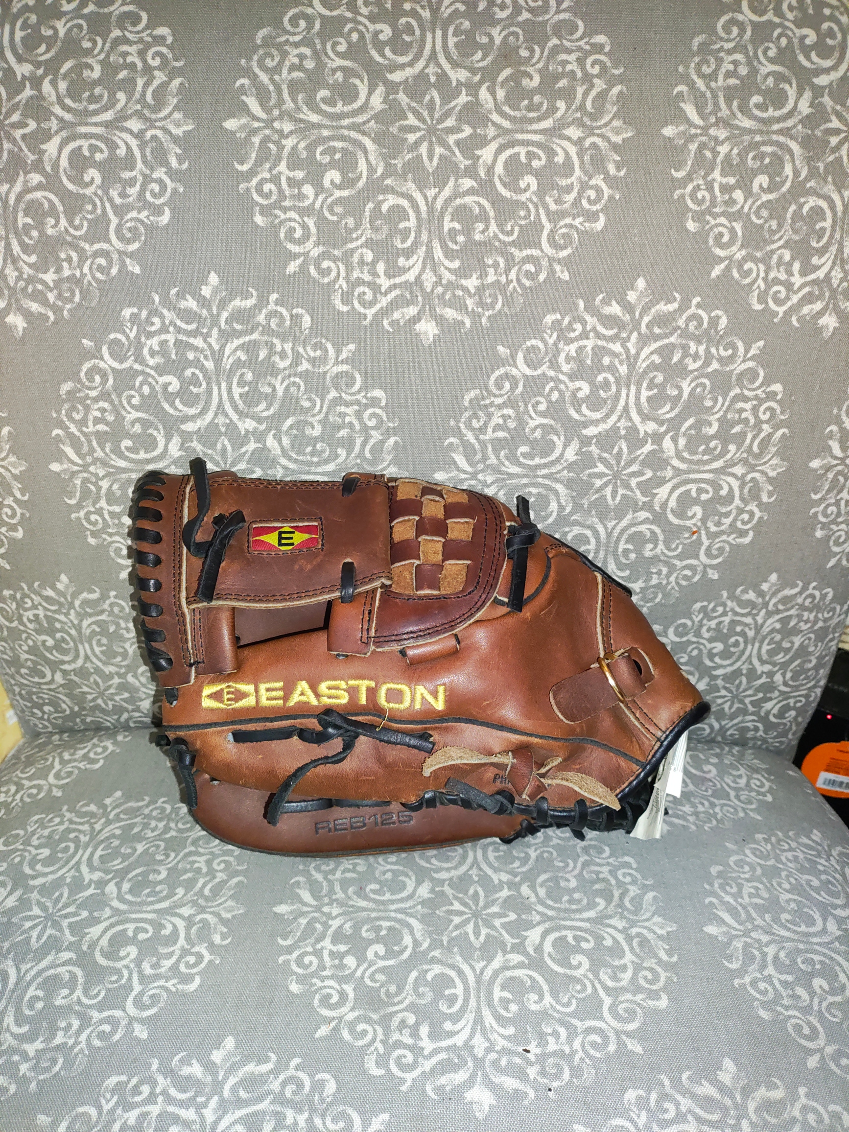 Used Easton Left Hand Throw Infield Rebel Baseball Glove 12.5"