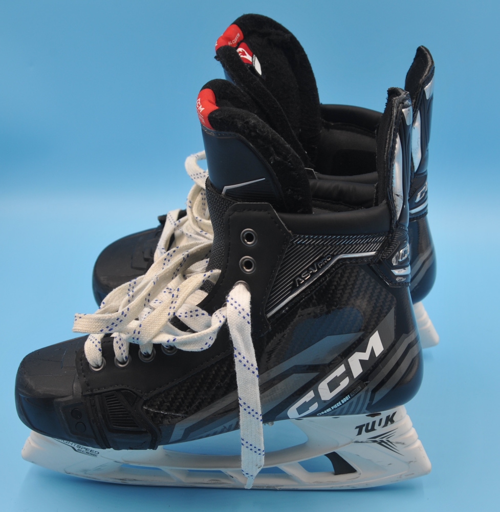 San Jose Sharks  #11 Kunin Custom CCM AS-V Pro Skates Size 8.25 Pro Return