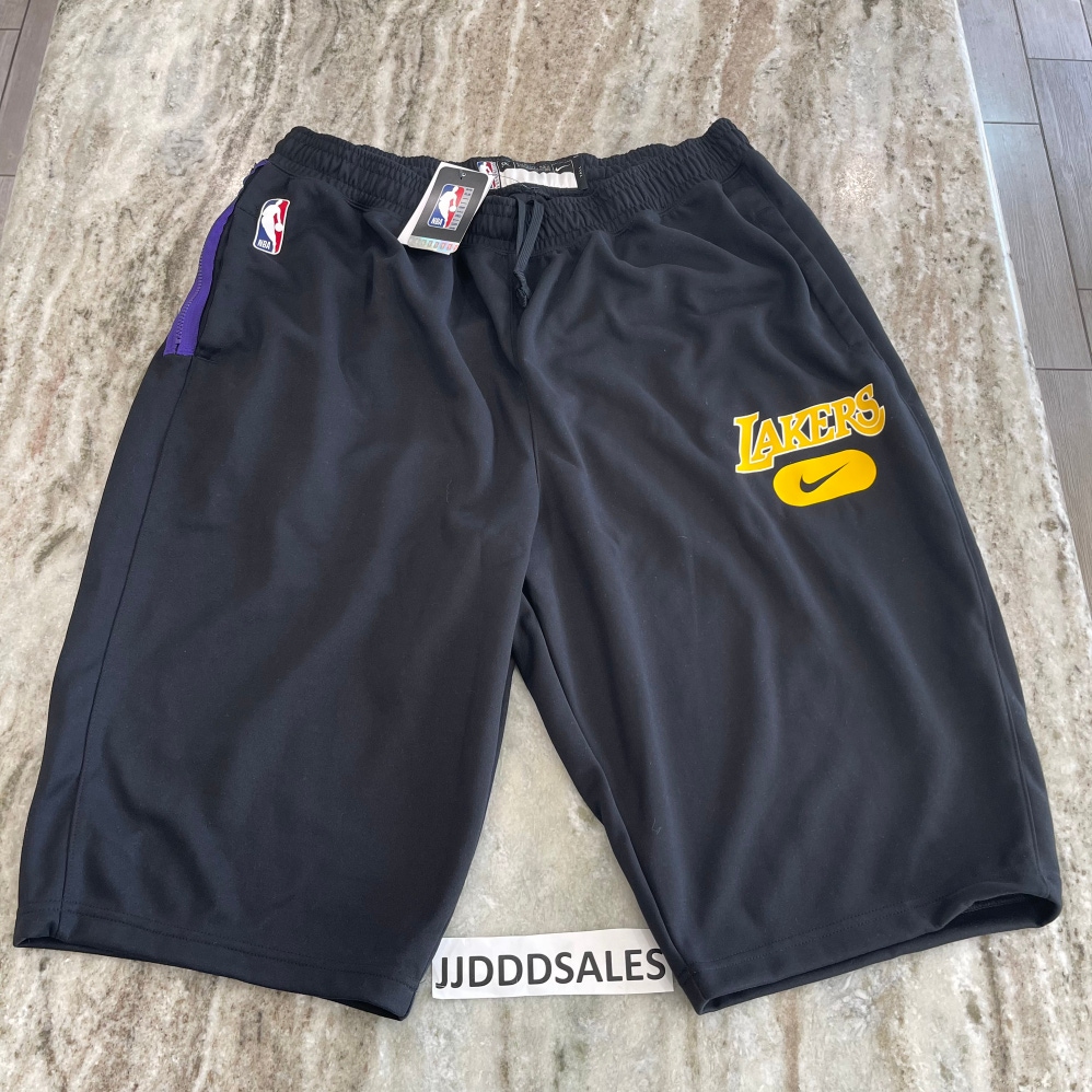 Nike NBA Los Angeles Lakers Player Issued Practice Game Engineered Shorts DA8198-010 3XL-T  New