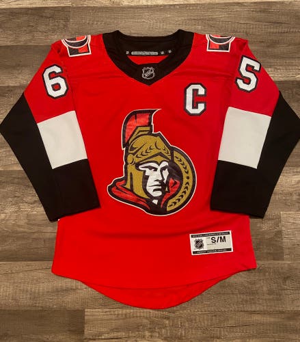 Reserved For Beckaroska - Ottowa Senators hockey jersey - Erik Karlsson; youth s/m