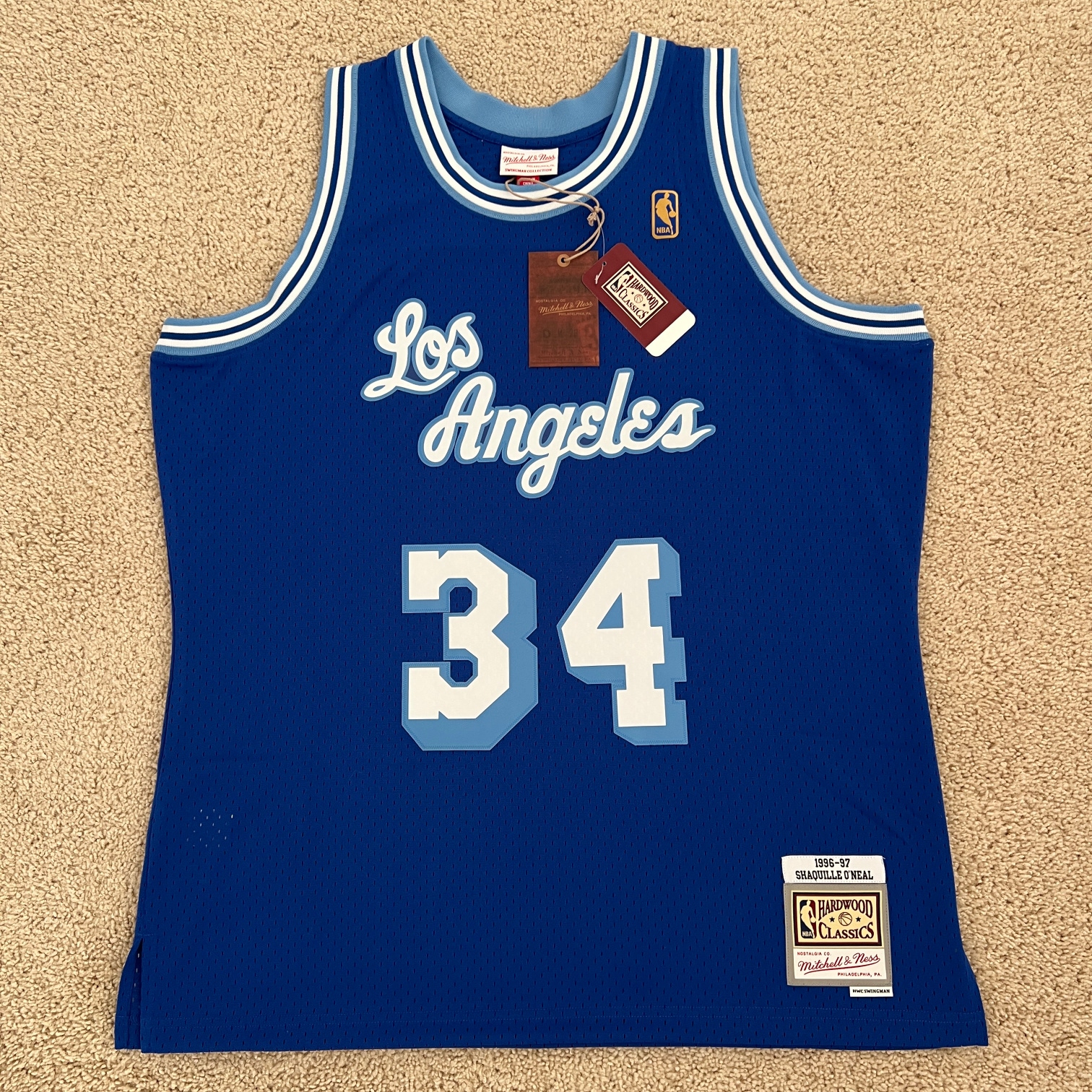 Mitchell & Ness LA Lakers Shaquille O'Neal 96/97 HWC Swingman Jersey Size XL