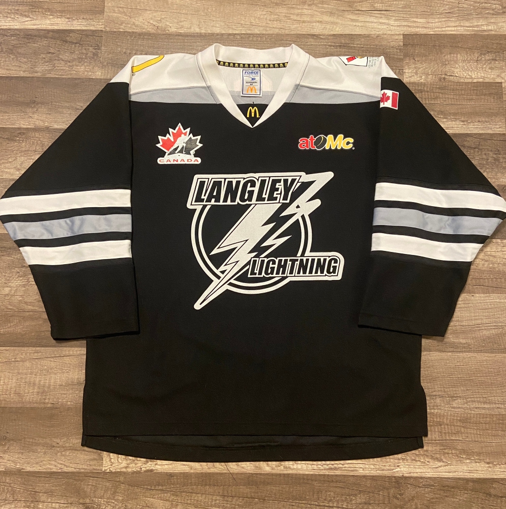Langley Lightning McDonalds hockey jersey