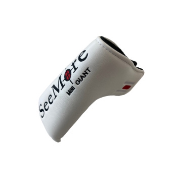 NEW SeeMore Mini Giant Deep Flange Only White Magnetic Blade Putter Headcover